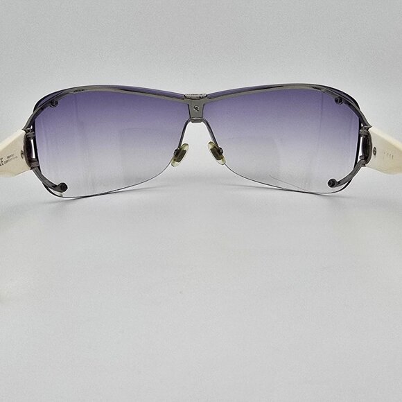 Gucci GG2807/S 6LB29 White Silver Rhinestone Frame Purple Gradient Sunglasses - Picture 5 of 13